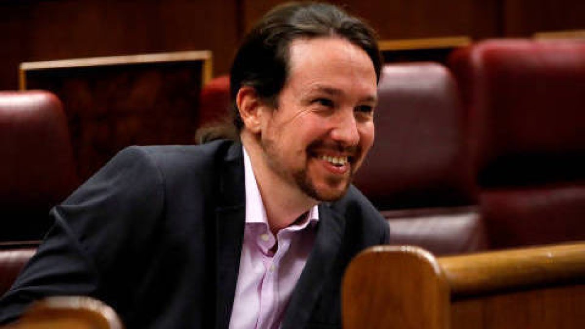 Pablo Iglesias en el Congreso de los Diputados.