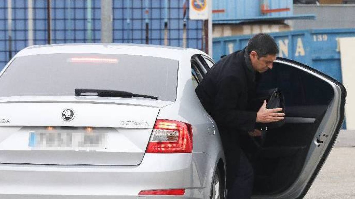 El exmayor Trapero, este lunes llegándo a su juicio.