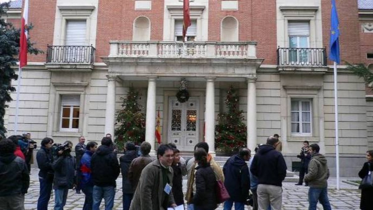 Entrada al Palacio de la Moncloa.