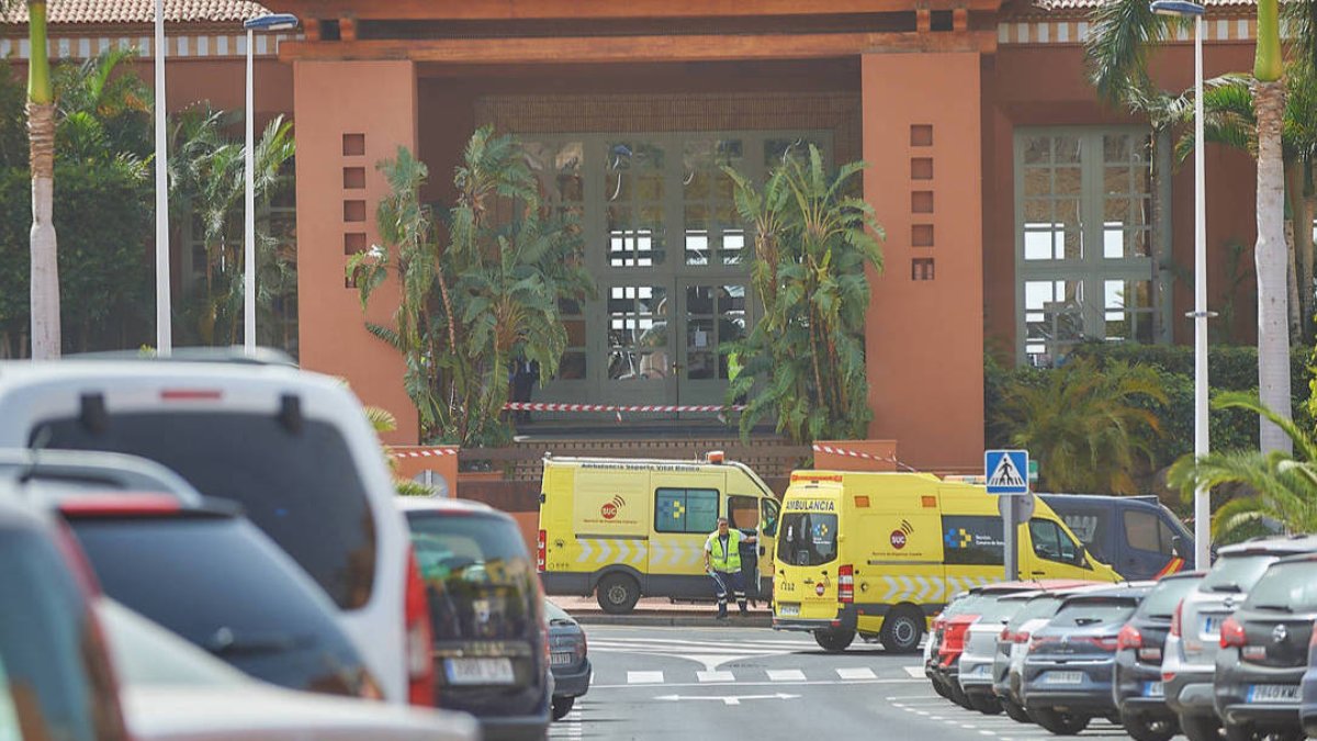 El hotel de Adeje.