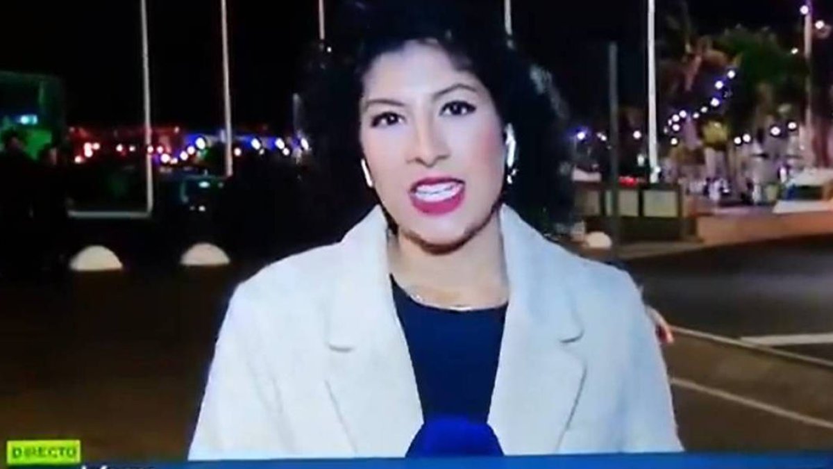 Un niñato machista casi arruina así el directo de esta reportera canaria