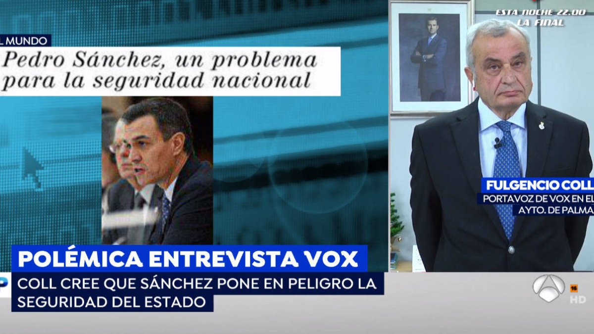 El general de Vox estalla durante una tensa entrevista: