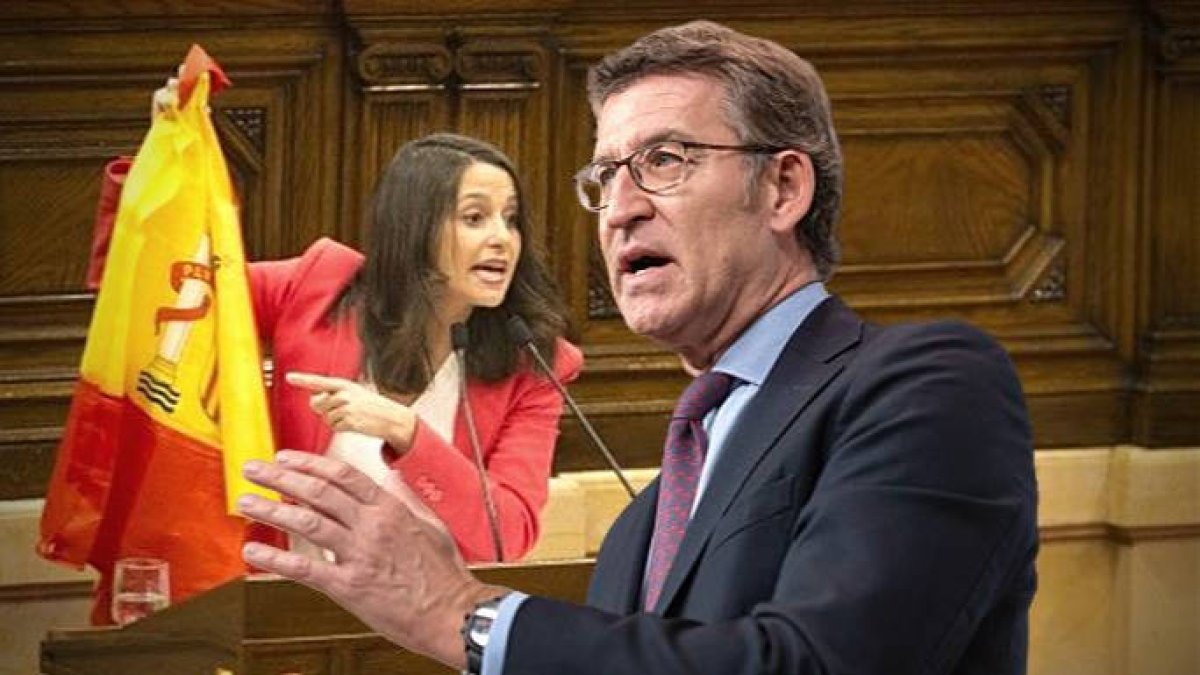 Inés Arrimadas y Alberto Núñez Feijóo