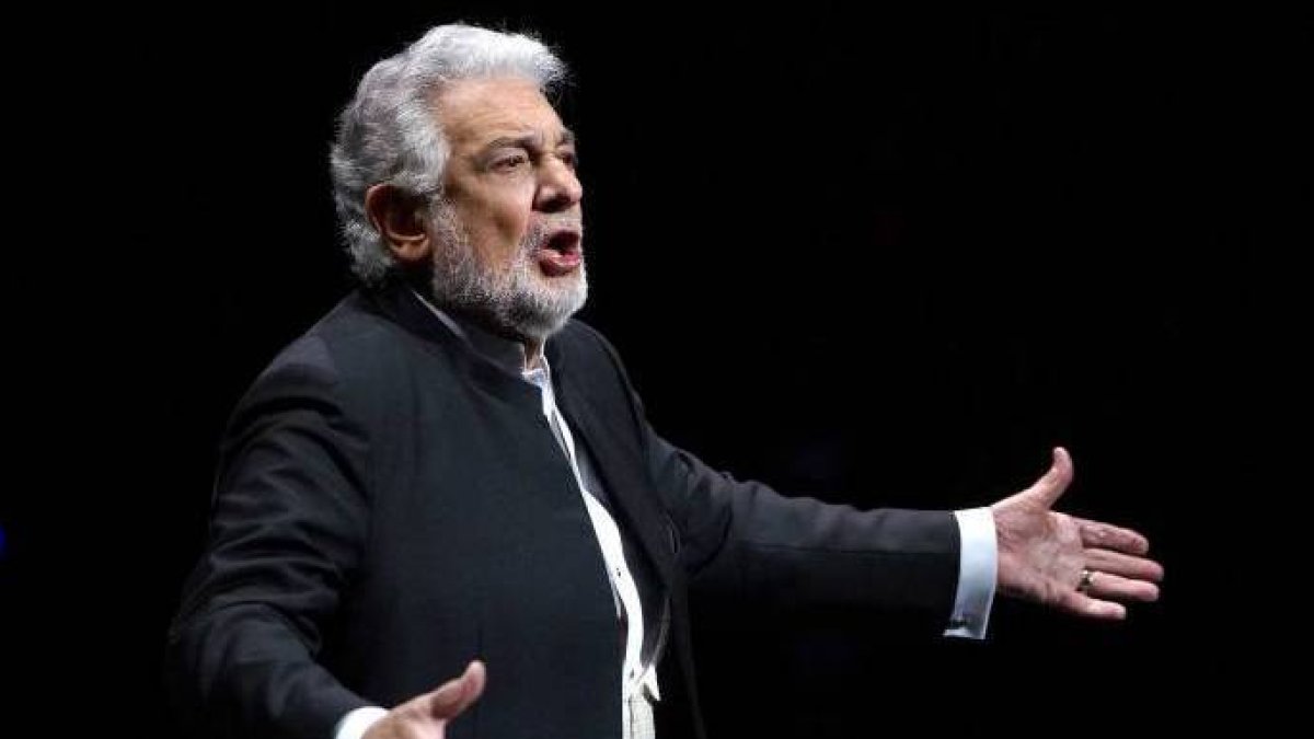 Plácido Domingo en una de sus últimas actuaciones en el Teatro de la Zarzuela.