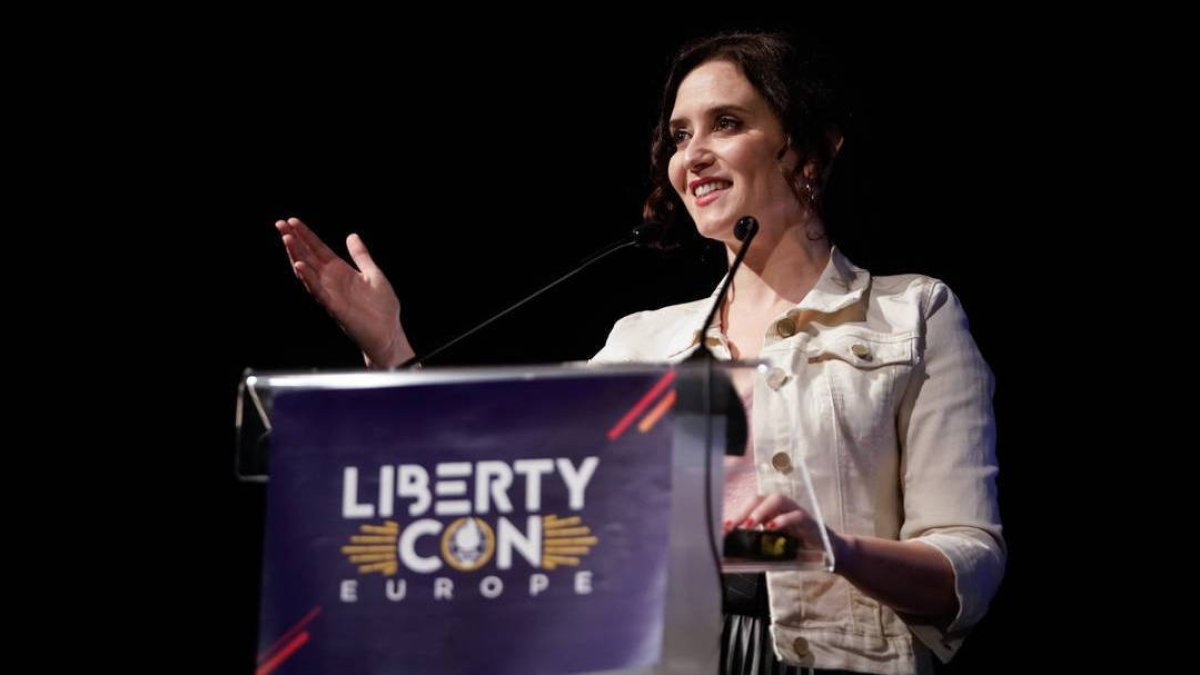 La presidenta de la Comunidad de Madrid, Isabel Díaz Ayuso