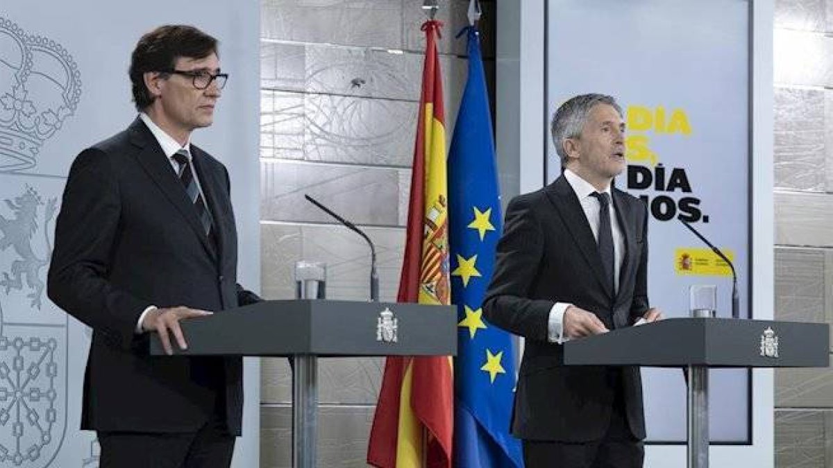Salvador Illa y Fernando Grande Marlaska