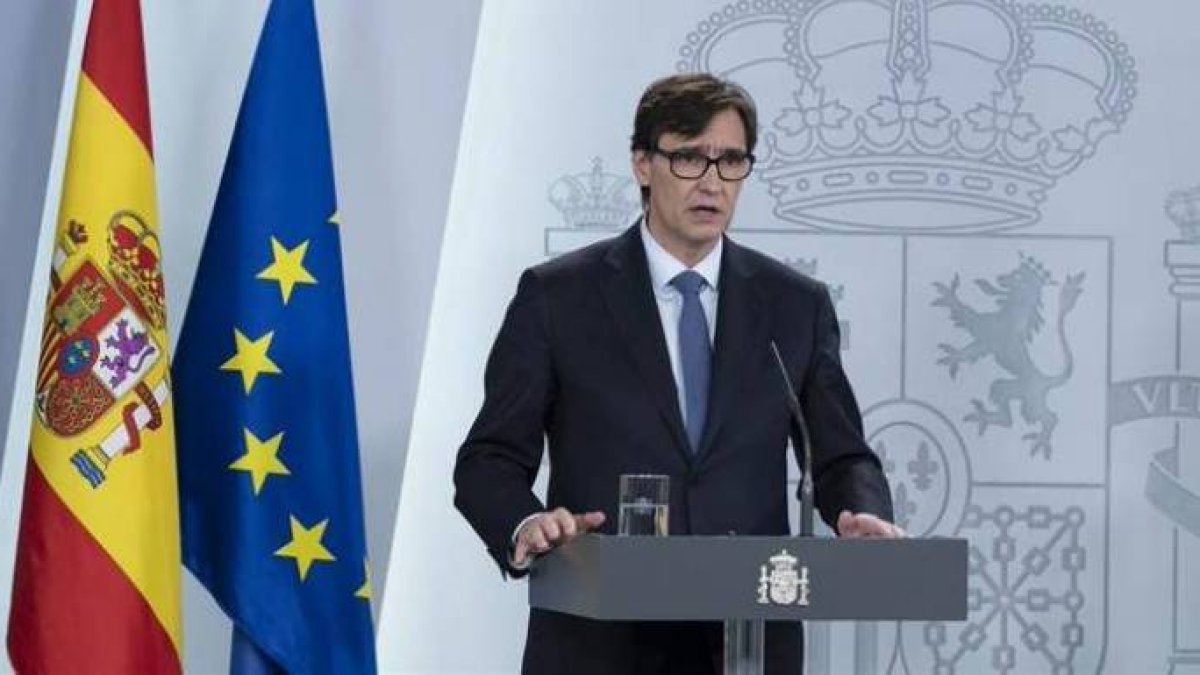 El ministro de Sanidad, este viernes en La Moncloa.