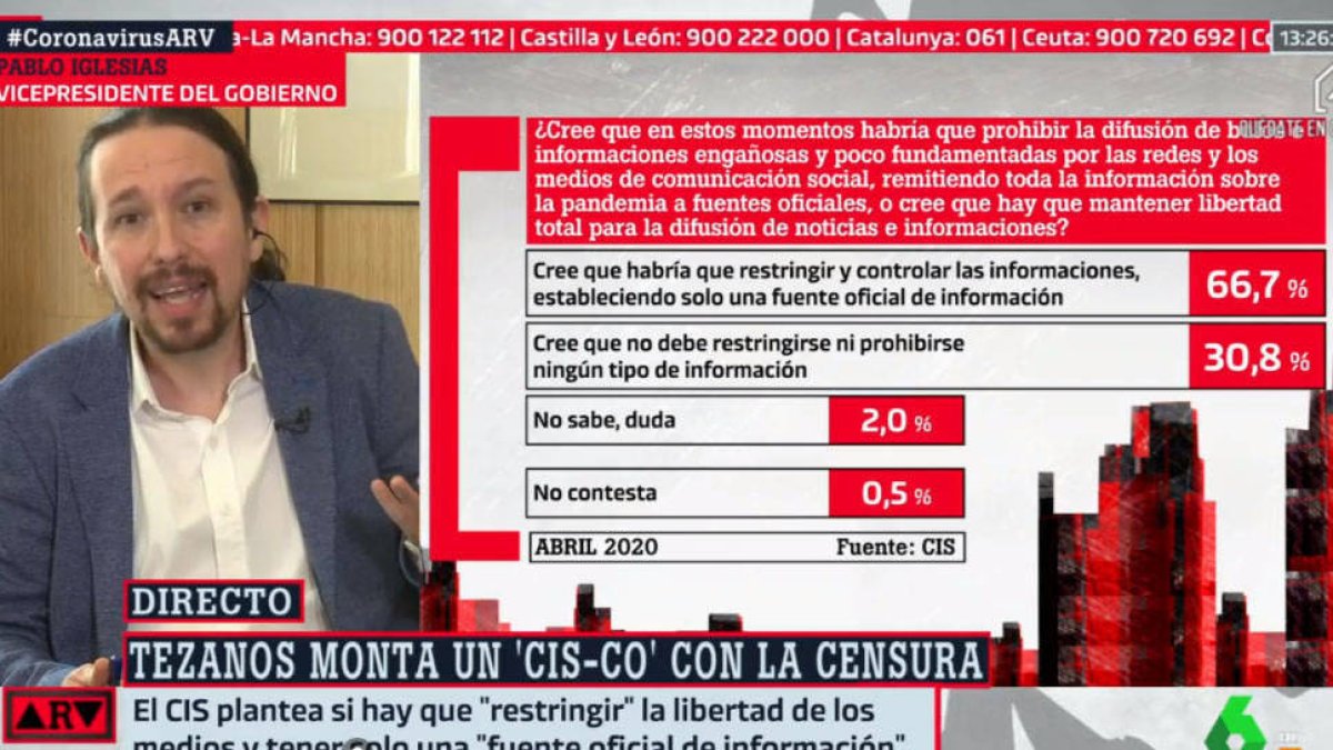 Iglesias este jueves en La Sexta.