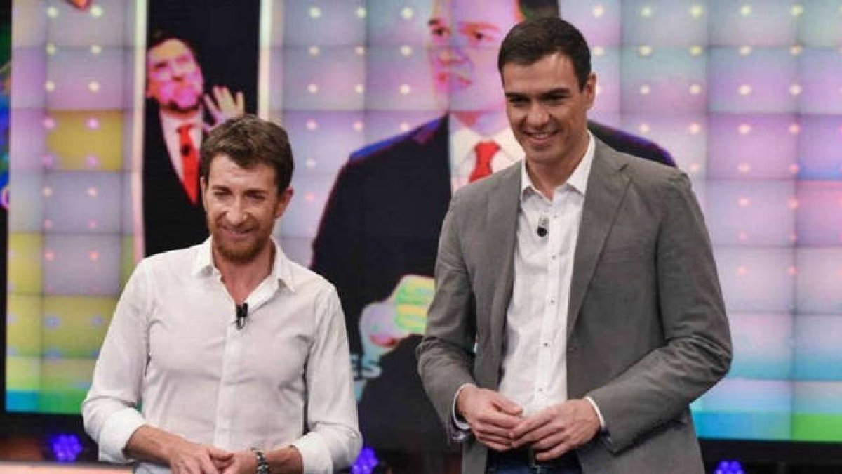 Pablo Motos y Pedro Sánchez