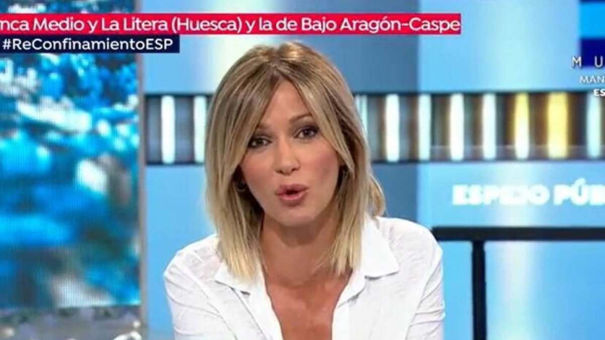 Susanna Griso presentando