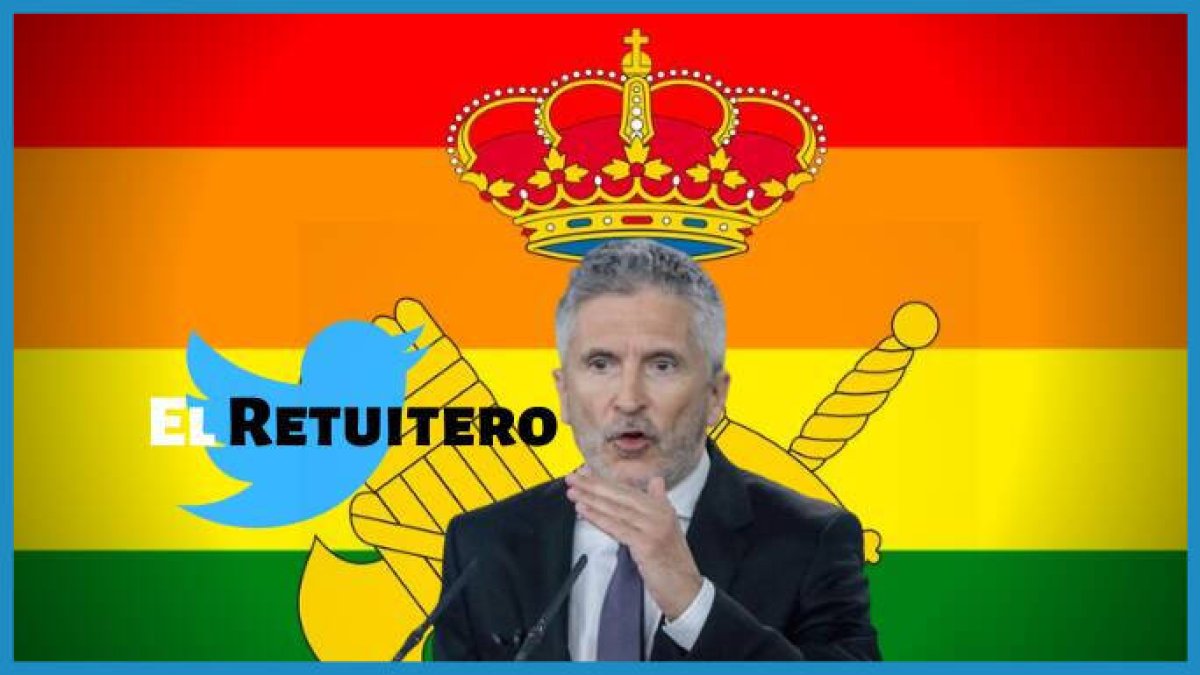 Marlaska, con el nuevo escudo gay de la Benemérita