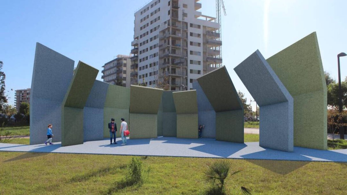 Pérgola futurista de Malilla