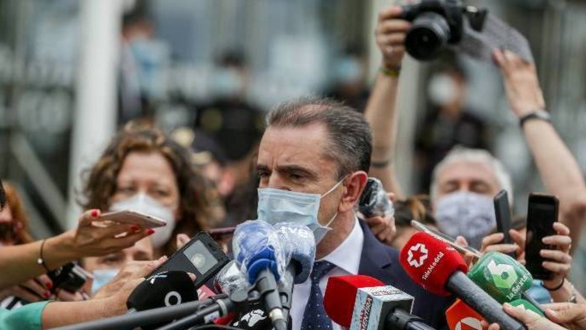 José Manuel Franco tras prestar declaración ante la juez Rodríguez-Medel este miércoles.