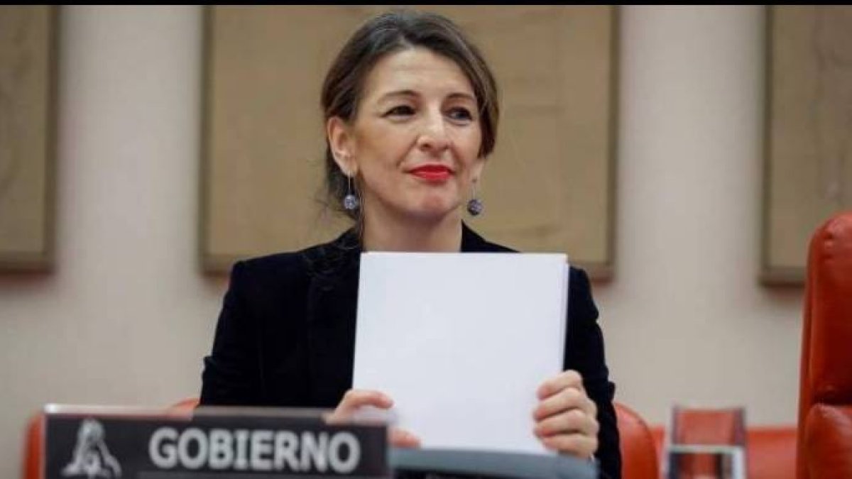 La ministra de Trabajo, Yolanda Díaz.