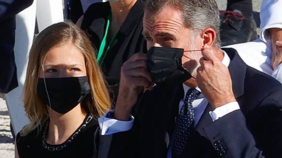 El Rey y la Princesa, en el acto de homenaje a las víctimas del Covid.