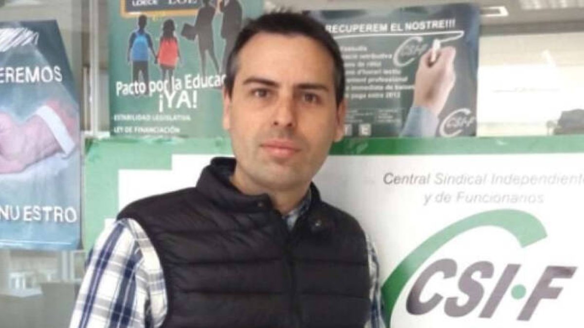Raúl Almonacid, presidente de CSIF Educación Comunidad Valenciana