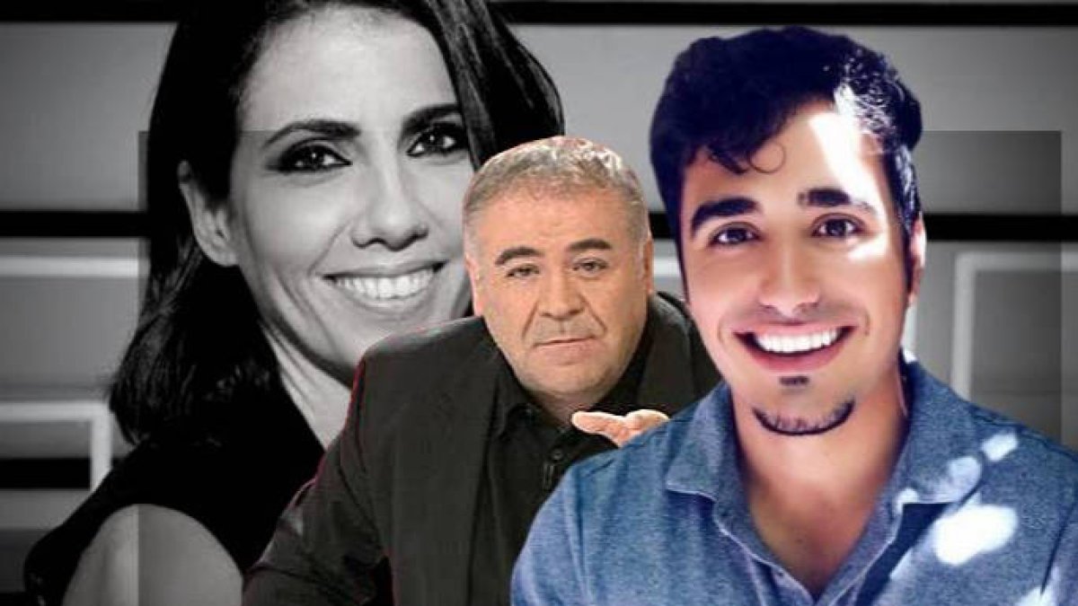 Alvise Pérez, señalando a Ana Pastor y Antonio García Ferreras