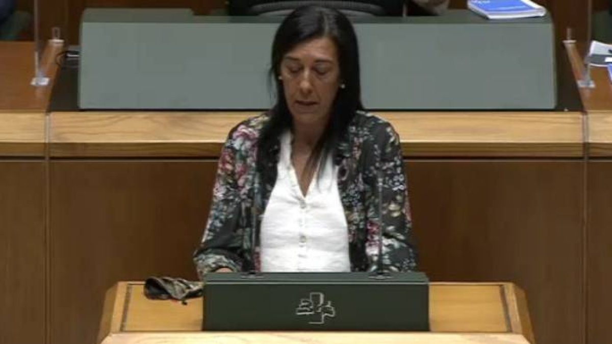 La diputada de Vox en el Parlamento Vasco, Amaia Martínez