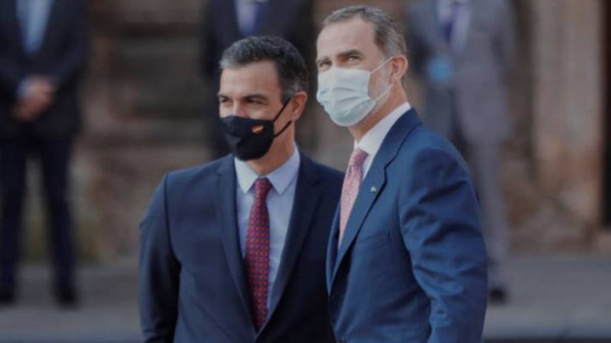Pedro Sánchez y Felipe VI