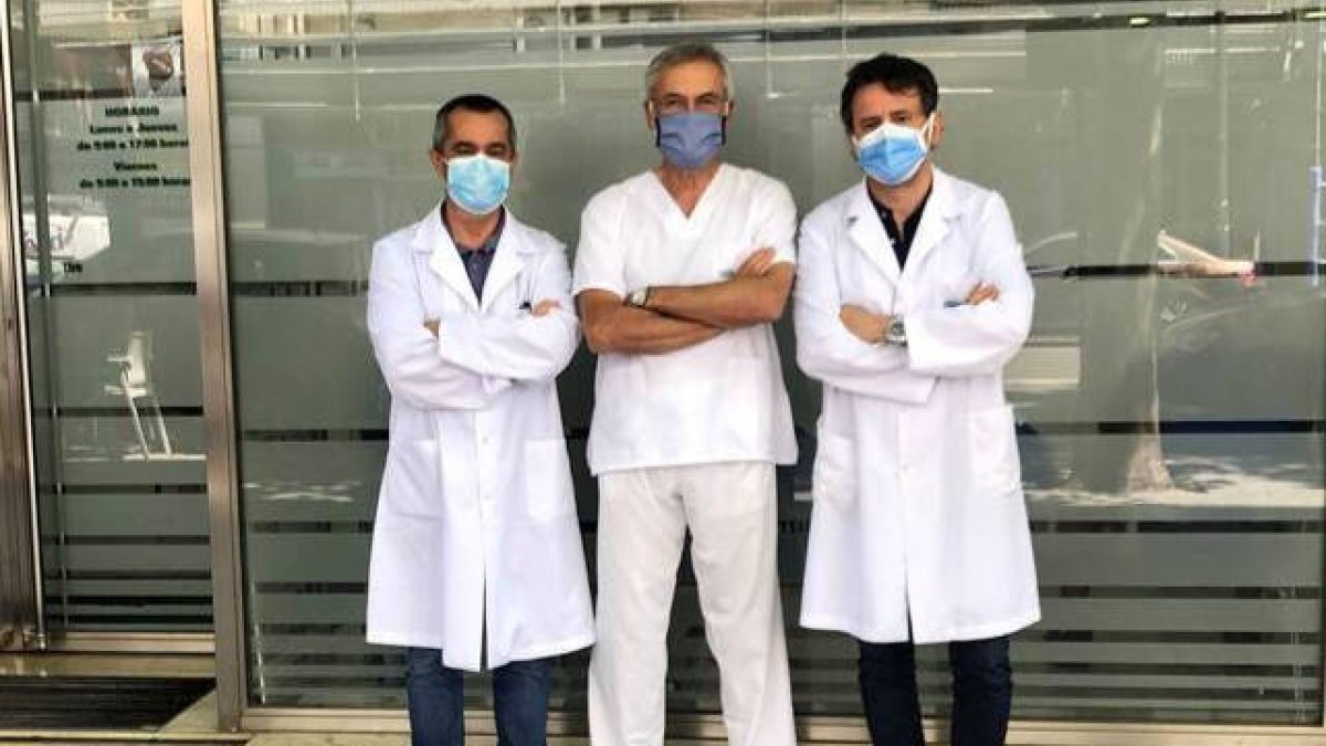 Los doctors Nagore, Guillen y Sanmartín