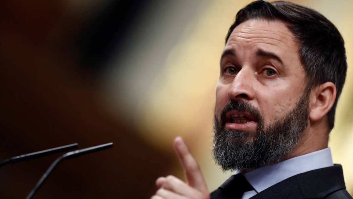 Santiago Abascal en el Congreso.
