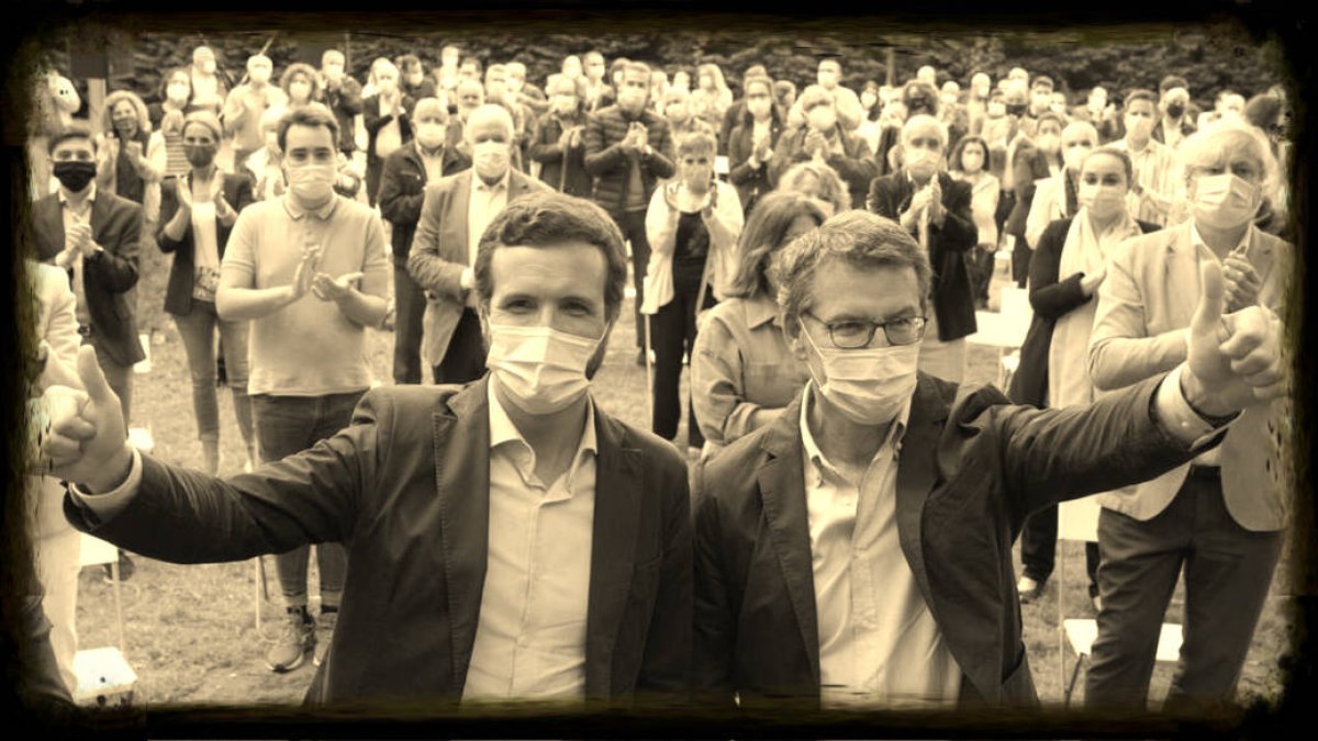 Pablo Casado y Alberto Núñez Feijóo
