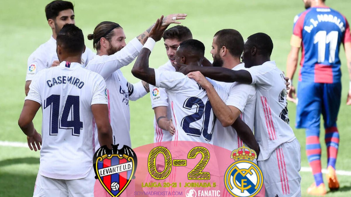 Levante 0 - Real Madrid 2: San Courtois y su tobillo incorrupto