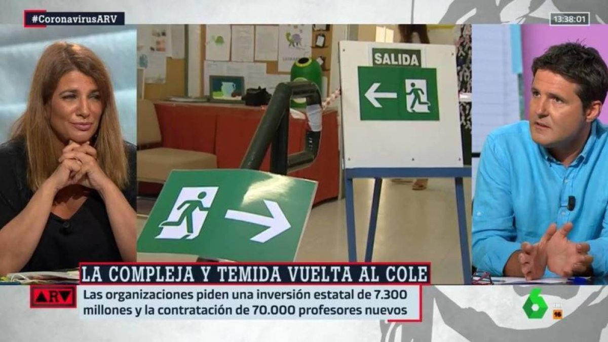 María Claver y Jesús Cintora en Al Rojo Vivo