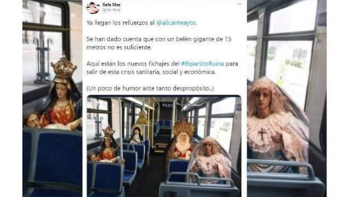 Rafa Mas ha publicado este mensaje parodiando la iniciativa del concejal de Fiestas, Manolo Jiménez