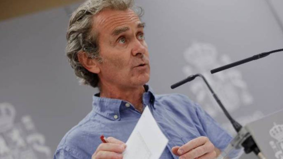 Fernando Simón, en su comparecencia de este lunes en Moncloa.