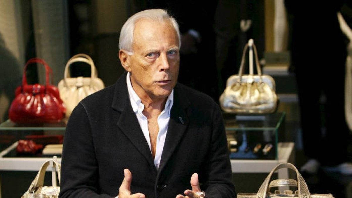 El diseñador Giorgio Armani