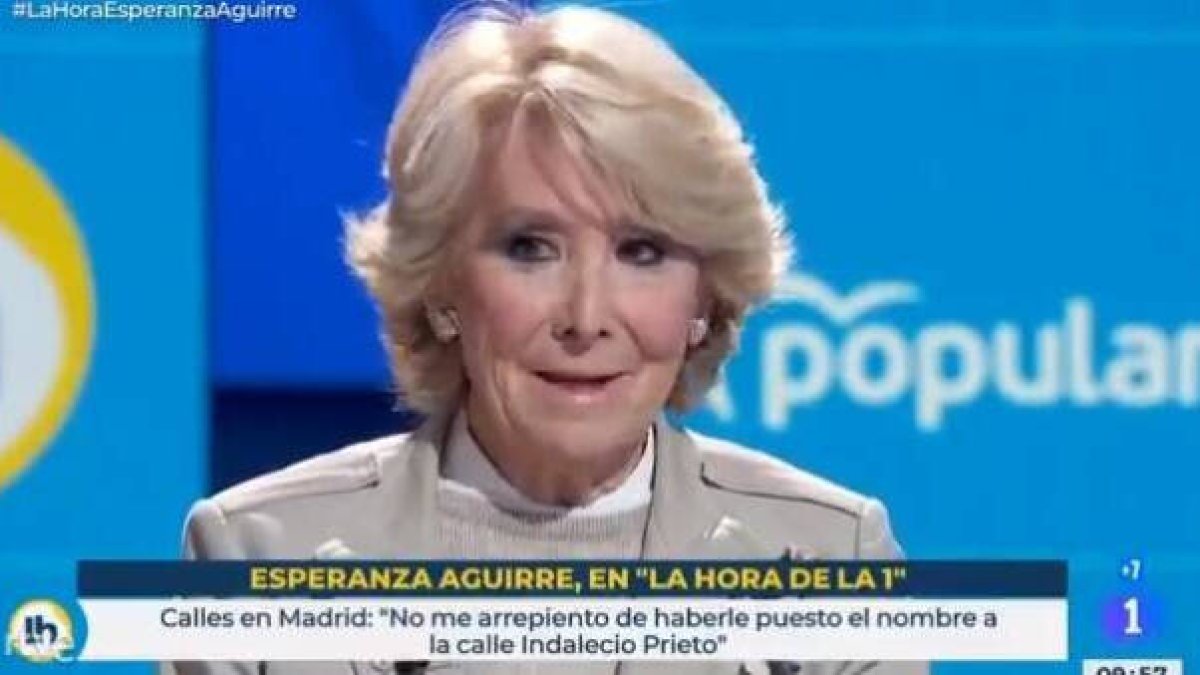Esperanza Aguirre en TVE