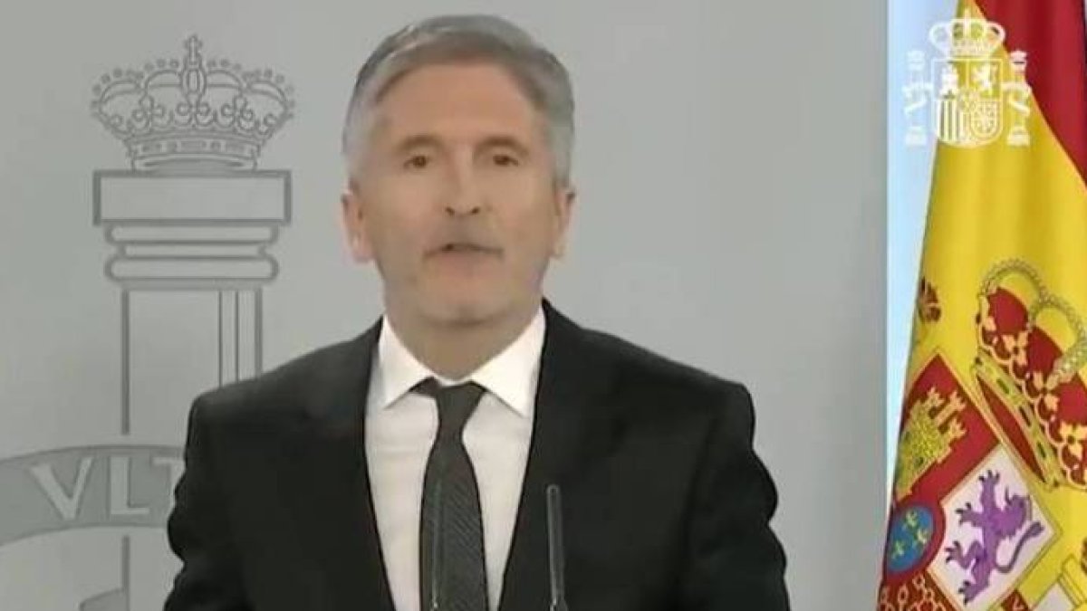 Marlaska, este lunes en una comparecencia en La Moncloa.