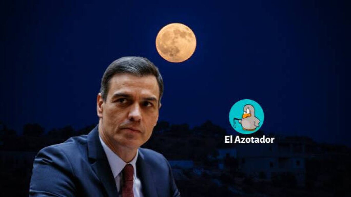 Pedro Sánchez, en la oscuridad