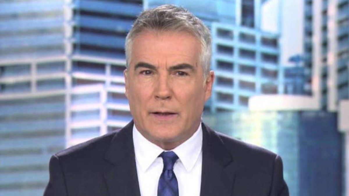 David Cantero presentando Informativos Telecinco