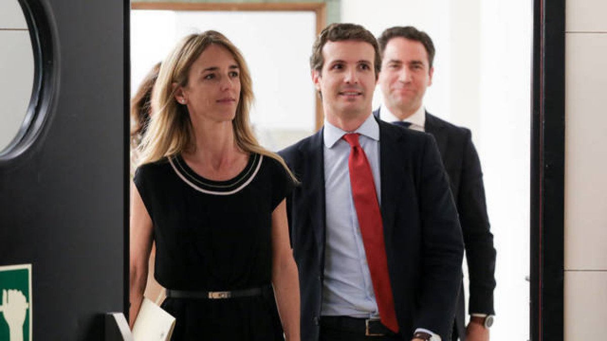 Álvarez de Toledo junto a Casado y García Egea en una foto de archivo.
