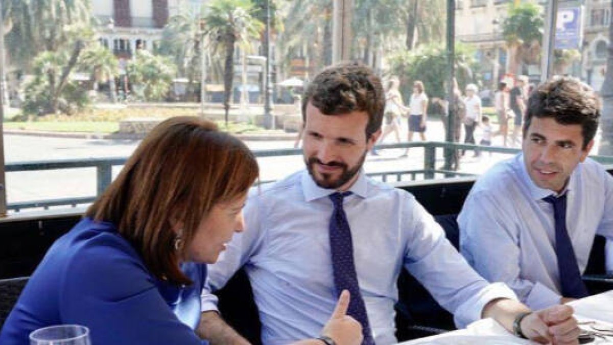 Bonig, Casado y Mazón. Foto: Las Provincias
