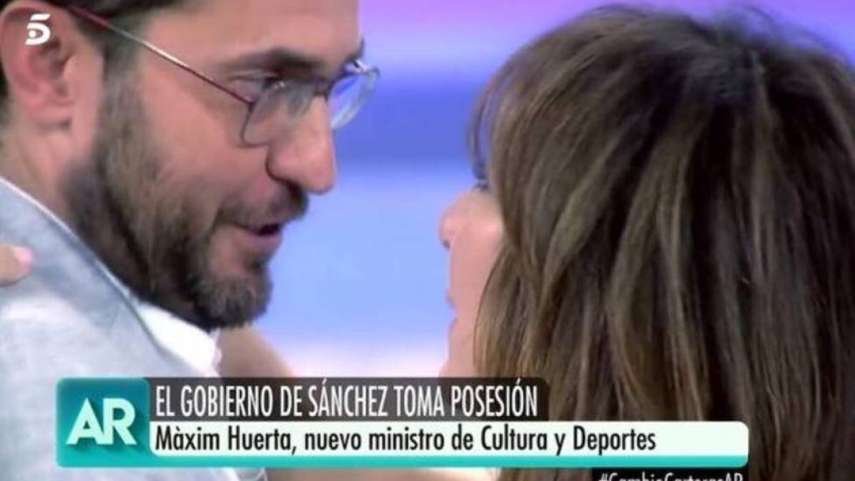 Huerta, en su despedida de Ana Rosa Quintana