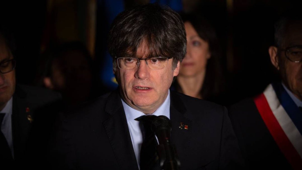 Carles Puigdemont, aquel día en Francia