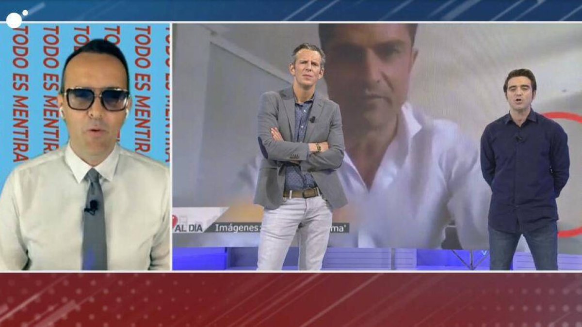 Risto Mejide y Javier Negre junto a Joaquín Prat