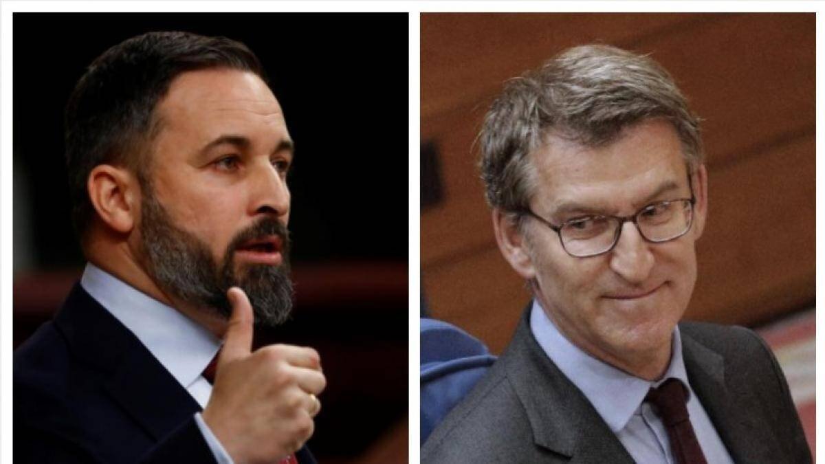 Santiago Abascal y Alberto Núñez Feijóo