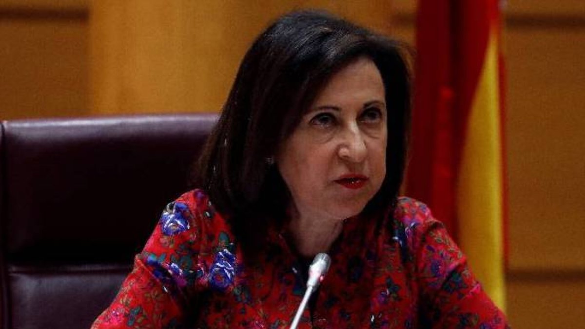 Margarita Robles, este viernes en el Senado.