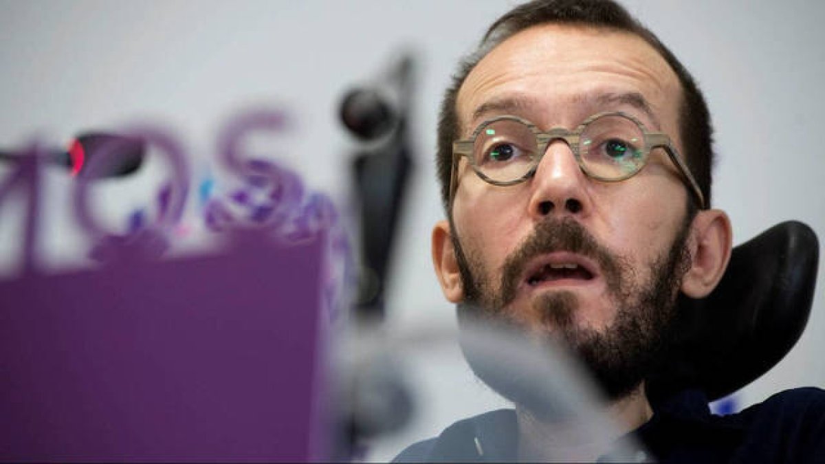 El portavoz de Podemos, Pablo Echenique