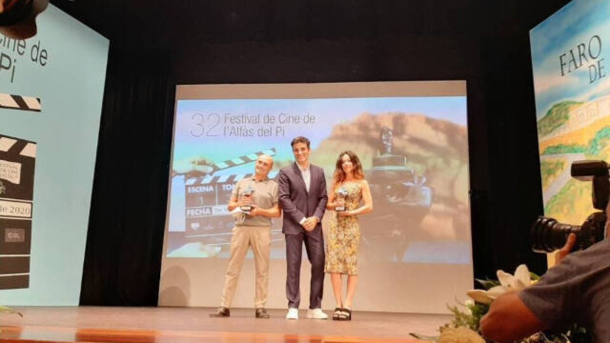 Pepe Viyuela, Luis Larrodera y Anna Castillo.