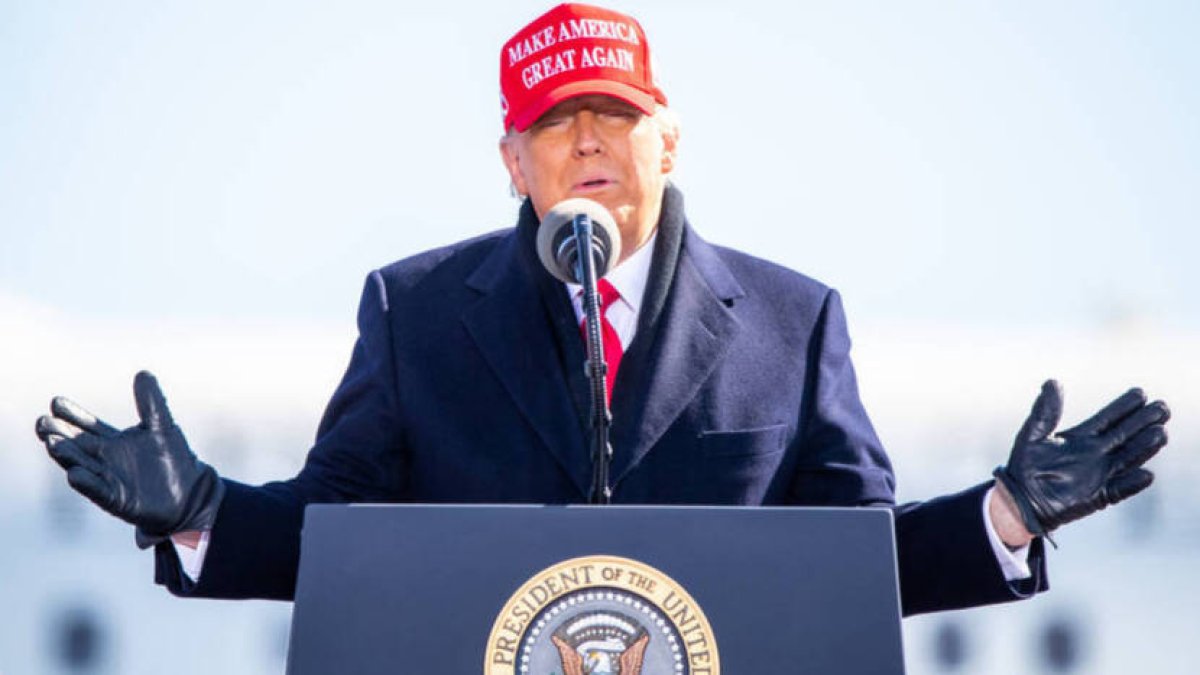 Donald Trump, en la víspera de las votaciones