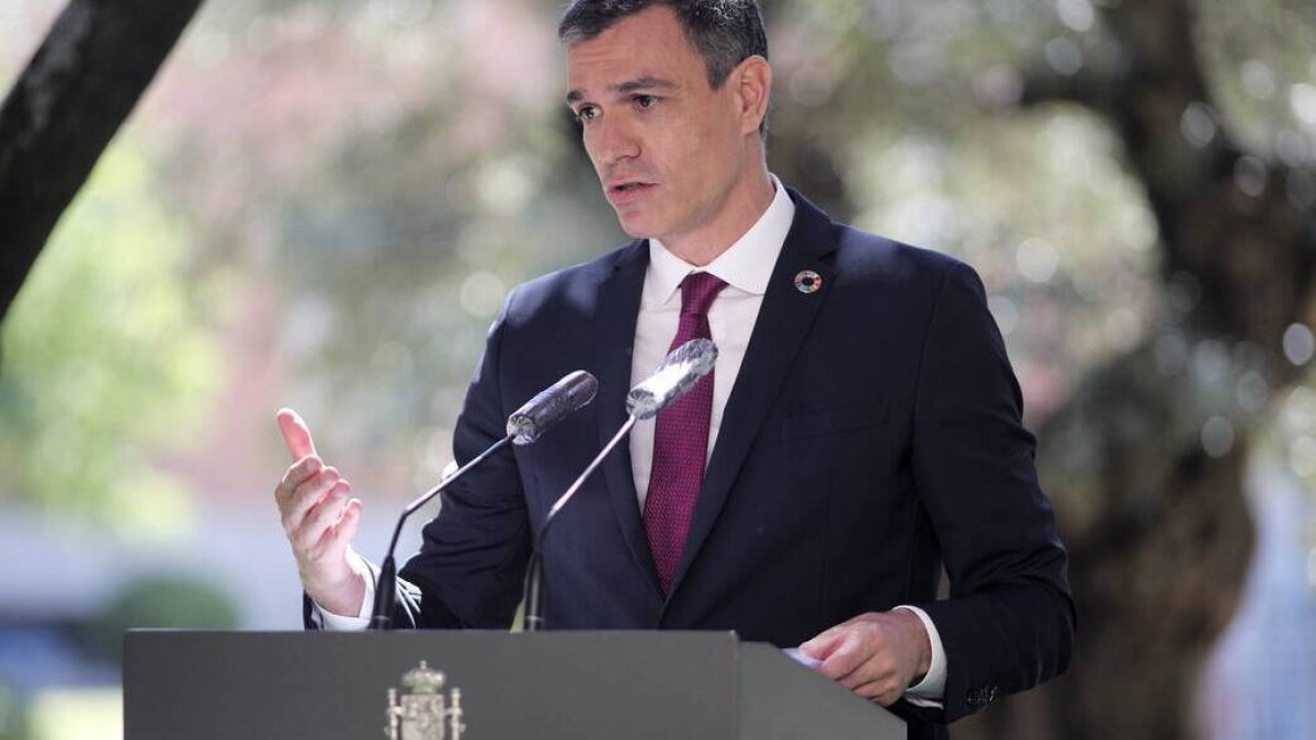 El presidente del Gobierno, Pedro Sánchez