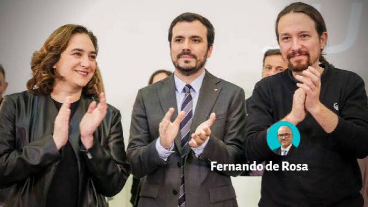 Colau, Garzón e Iglesias