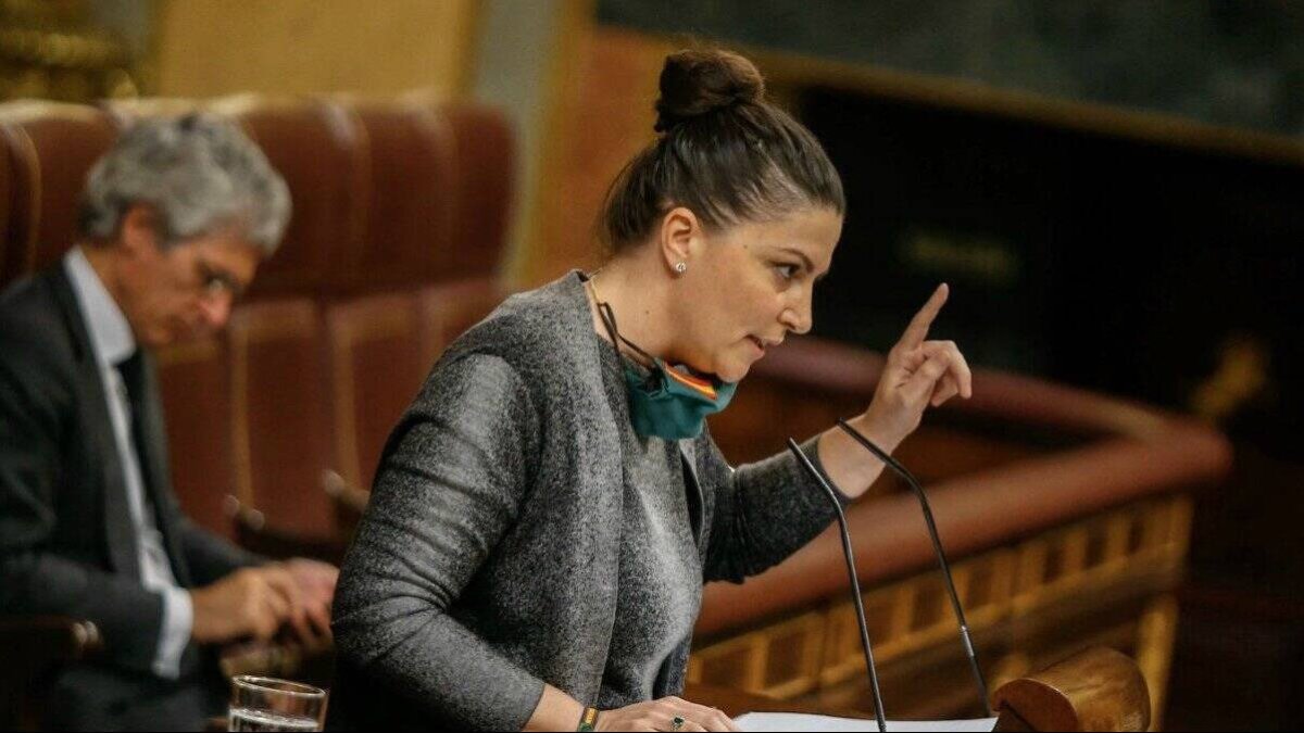 La diputada de Vox, Macarena Olona en el Congreso de los Diputados