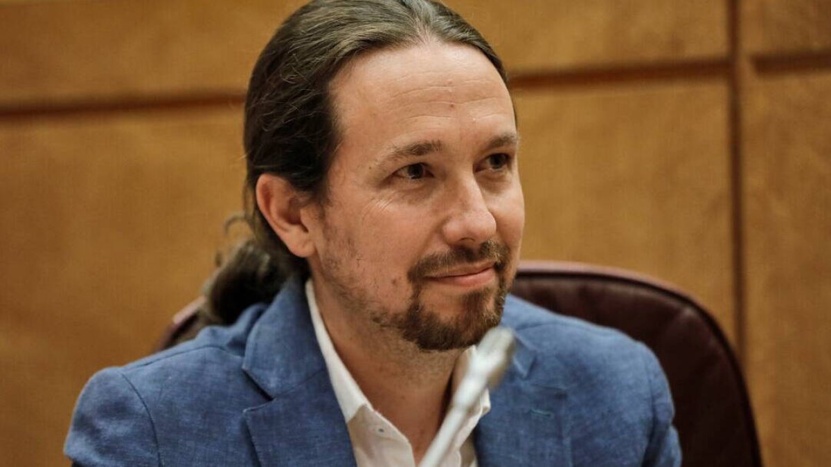 Pablo Iglesias en el último pleno del Senado