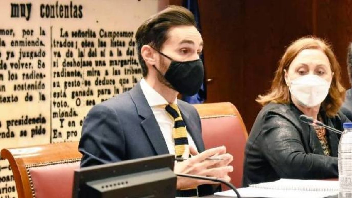 El secretario de Estado de Interior, Rafael Pérez, este jueves en el Senado.